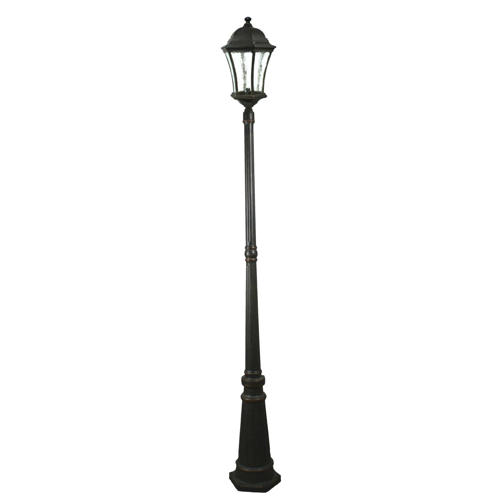 Strand Medium Standard Outdoor Garden Post Light, Antique Bronze