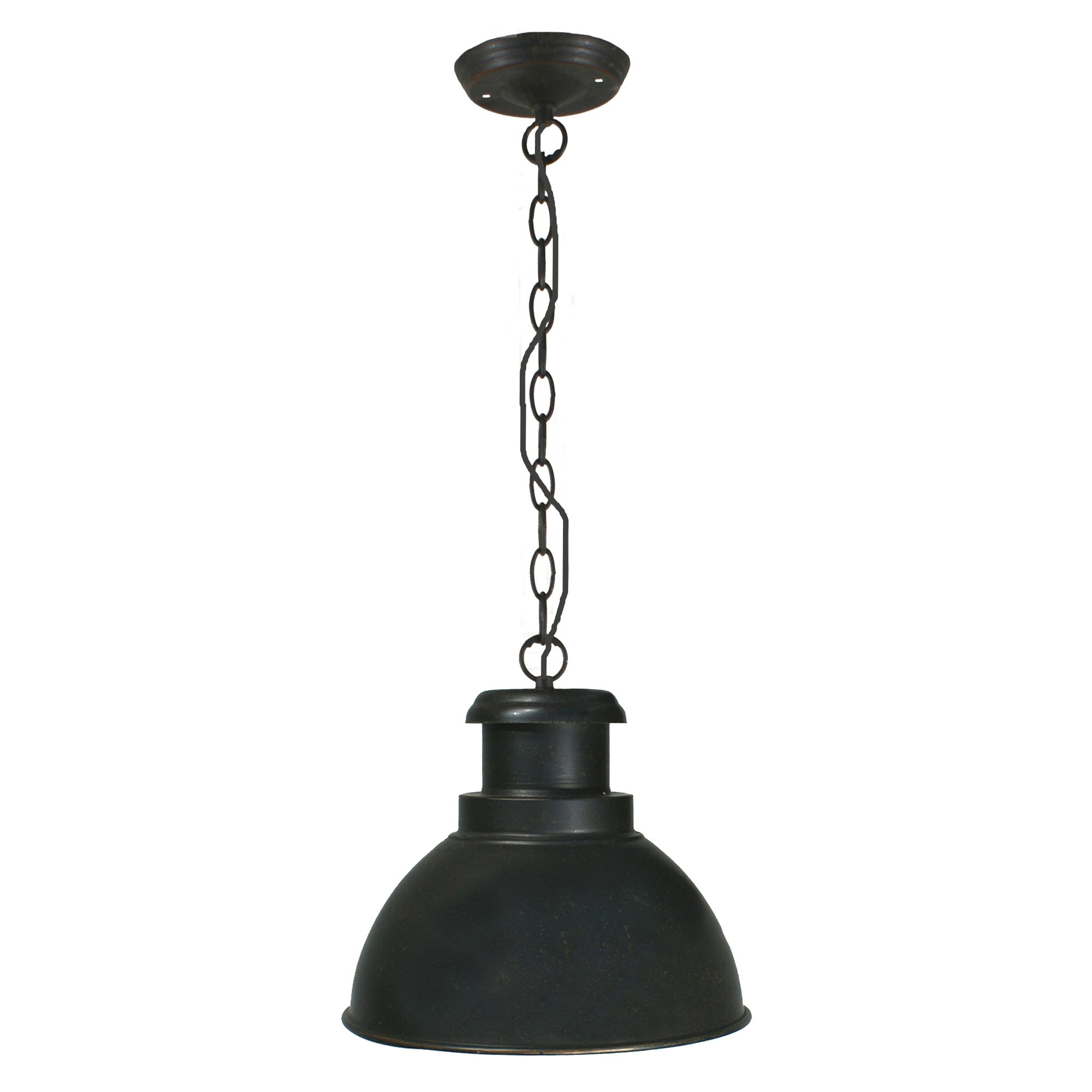 Terminal Indoor Chain Pendant Light, Antique Bronze