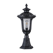 Waterford Large Outdoor Pillar Mount, Antique Black