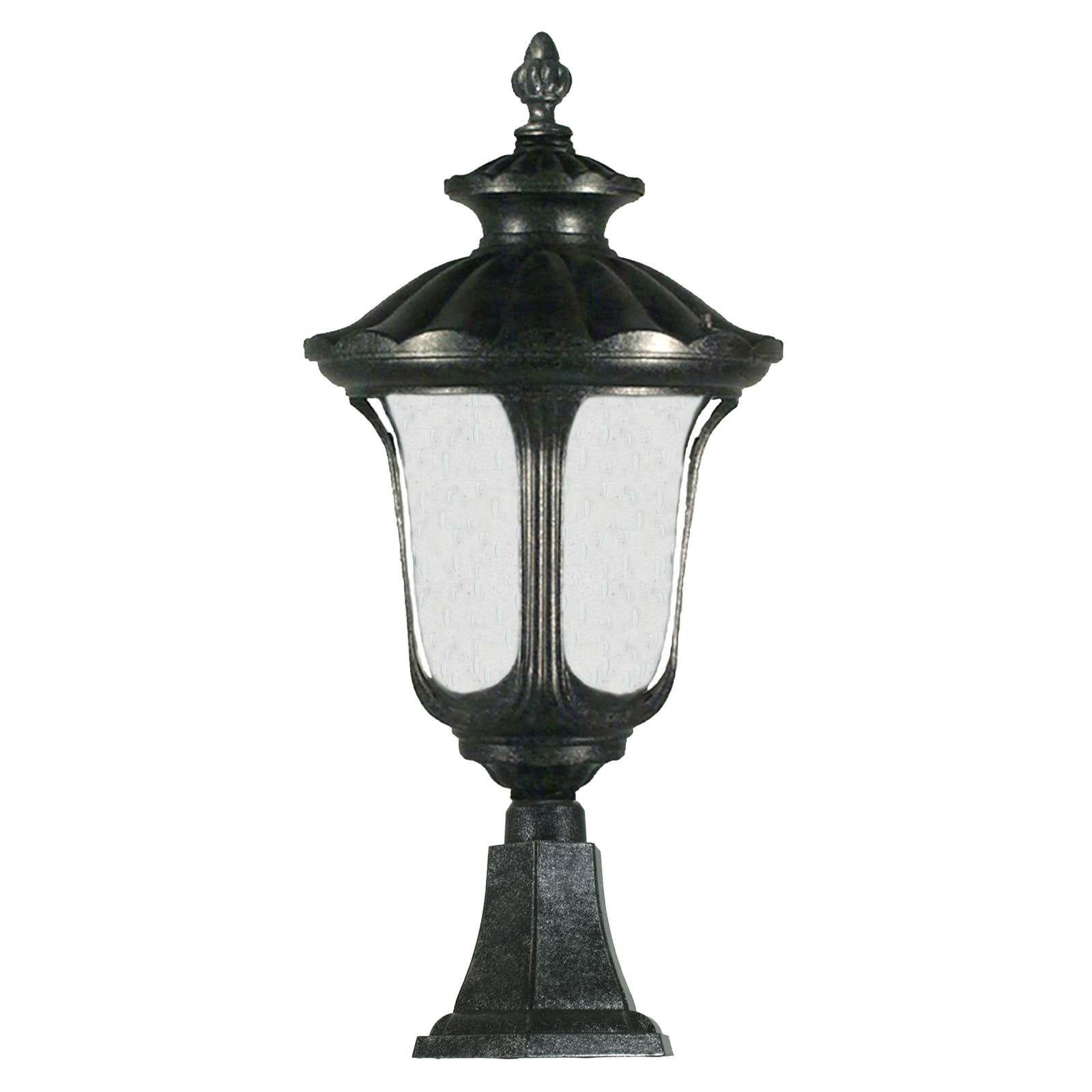 Waterford Large Outdoor Pillar Mount, Antique Black