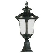 Waterford Large Outdoor Pillar Mount, Antique Black