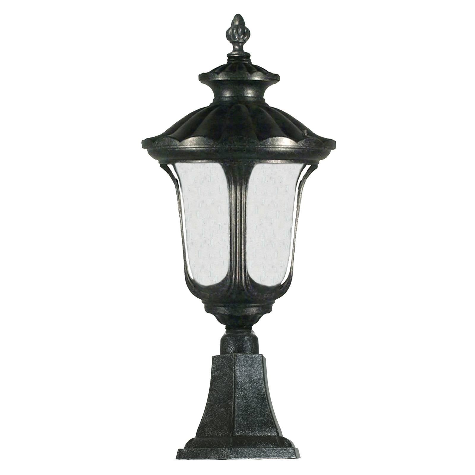 Waterford Medium Outdoor Pillar Mount, Antique Black
