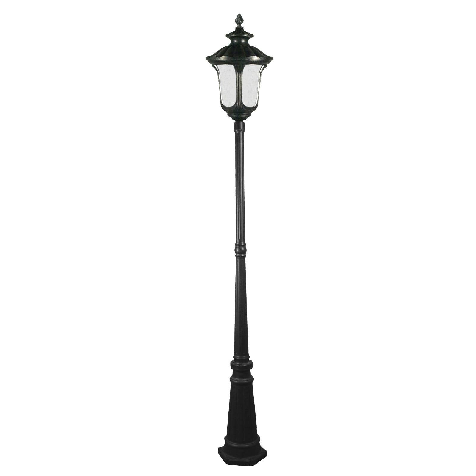Waterford Large Standard Outdoor Garden Post Light, Antique Black