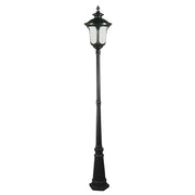 Waterford Large Standard Outdoor Garden Post Light, Antique Black