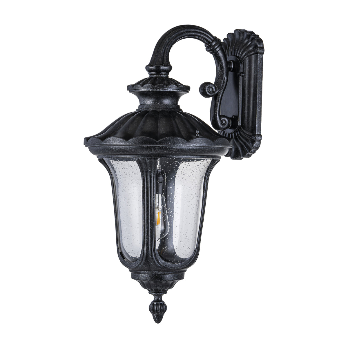 Wellington Large Outdoor Wall Light, Antique Black