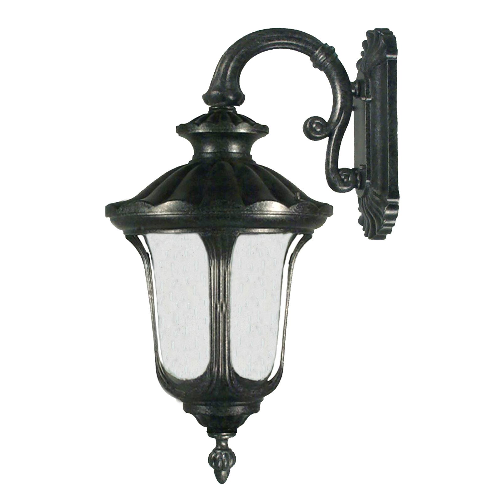 Wellington Large Outdoor Wall Light, Antique Black
