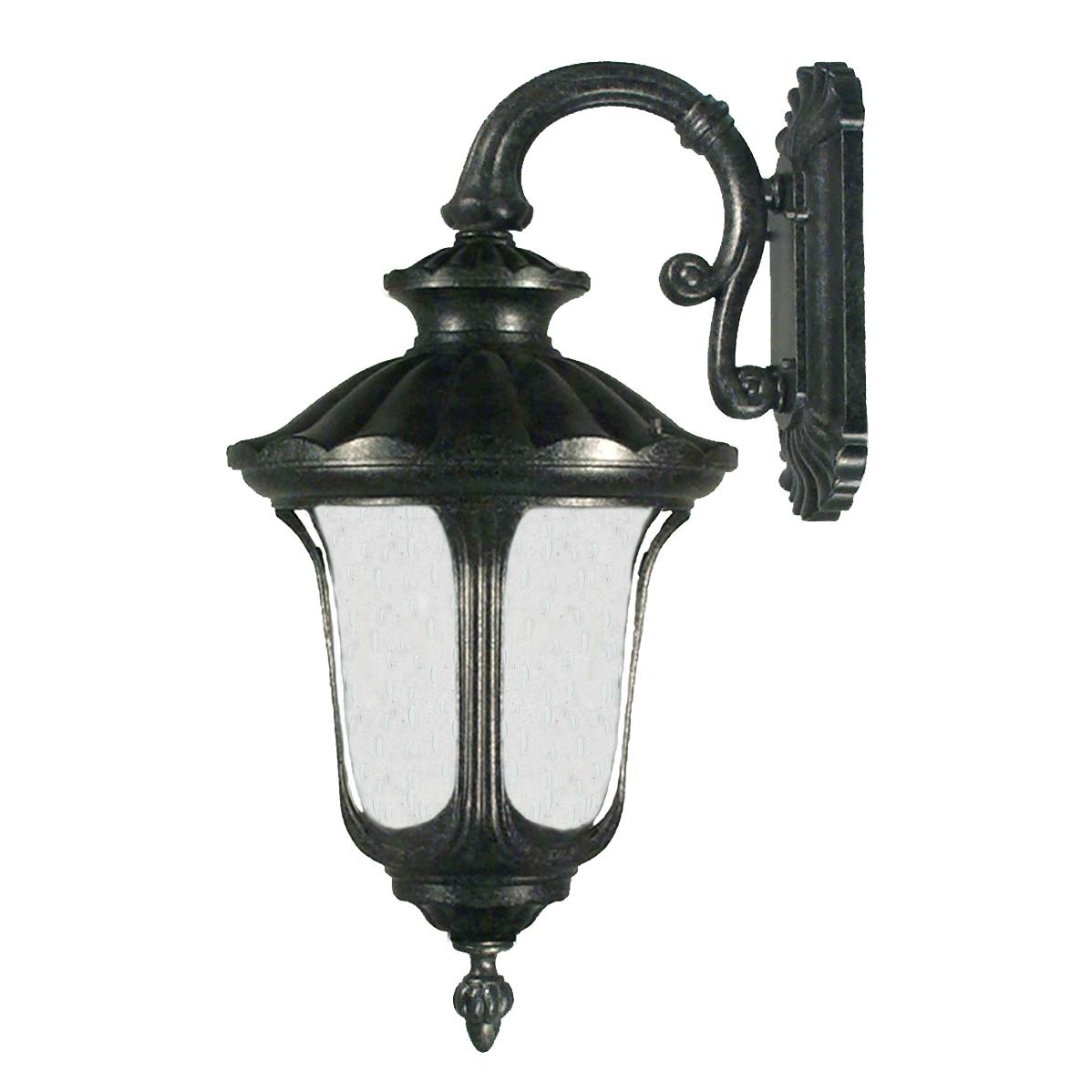 Waterford Medium Outdoor Wall Light, Antique Black