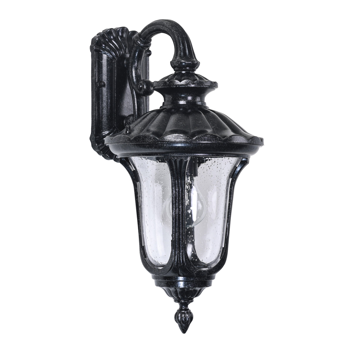 Waterford Small Outdoor Wall Light, Antique Black