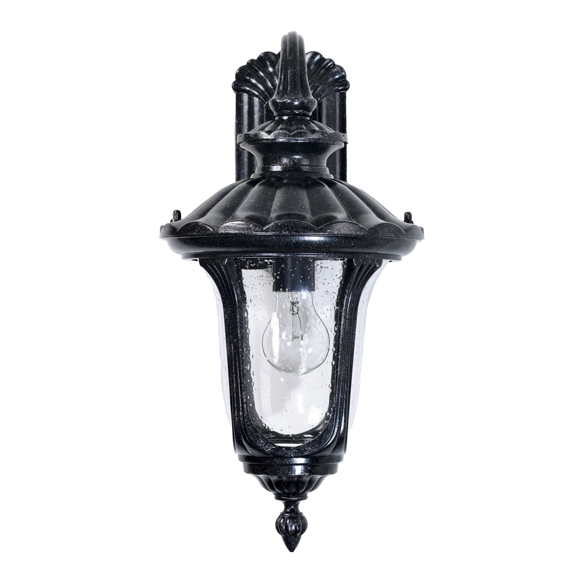 Waterford Small Outdoor Wall Light, Antique Black