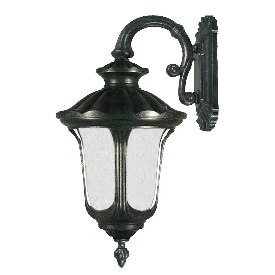 Waterford Small Outdoor Wall Light, Antique Black