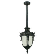 Wellington Large Outdoor Rod Pendant, Antique Black