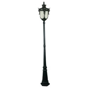 Wellington Large Standard Outdoor Garden Post Light, Antique Black