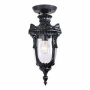 Wellington Medium Outdoor Under Eave, Antique Black