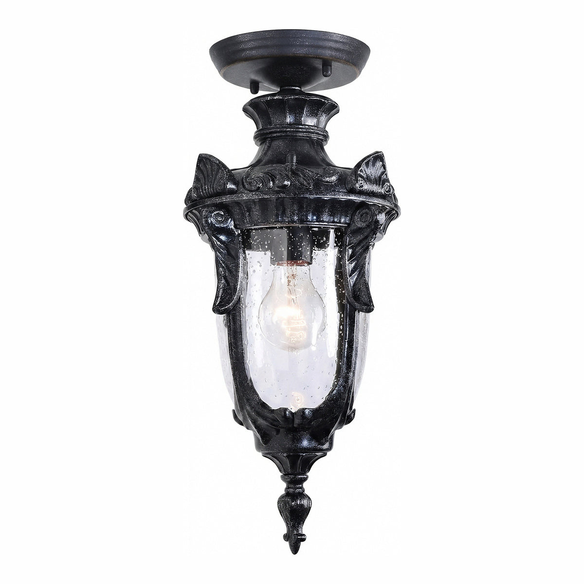 Wellington Medium Outdoor Under Eave, Antique Black
