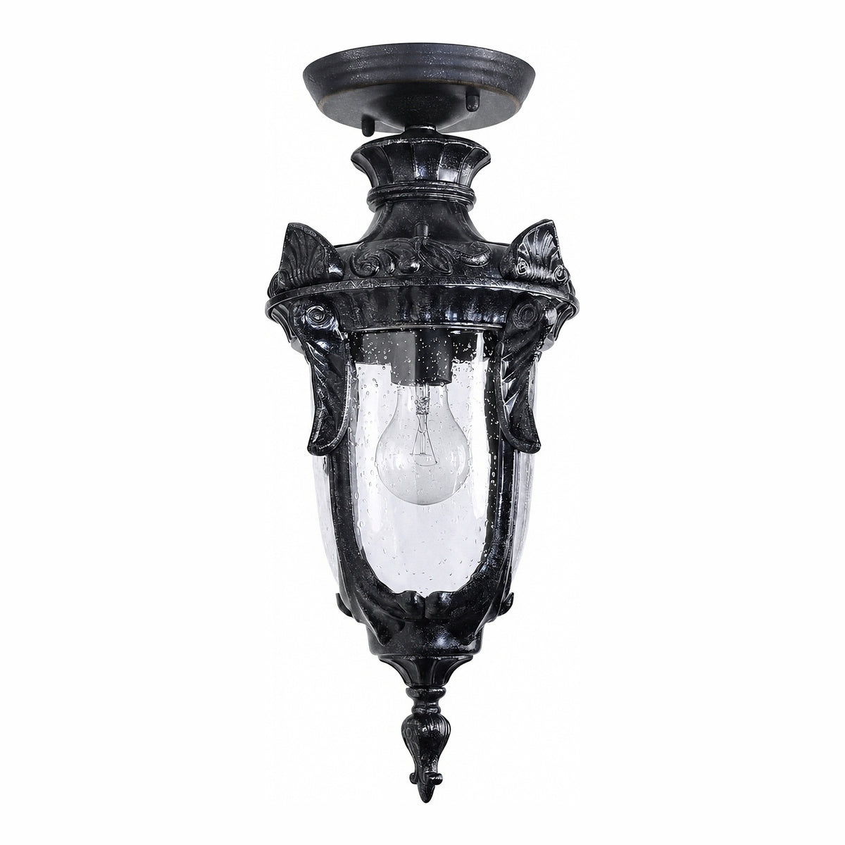 Wellington Medium Outdoor Under Eave, Antique Black