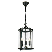 Manor Medium 3 Light Lantern, Bronze