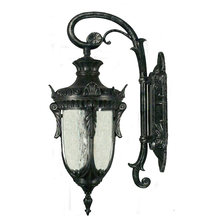 Wellington Small Wall Light, Antique Black