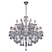 Zurich 18 Light Chandelier, Clear Chrome