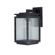 Boulevard Small Outdoor Wall Light, Antique Black