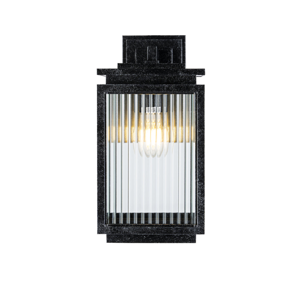 Boulevard Small Outdoor Wall Light, Antique Black