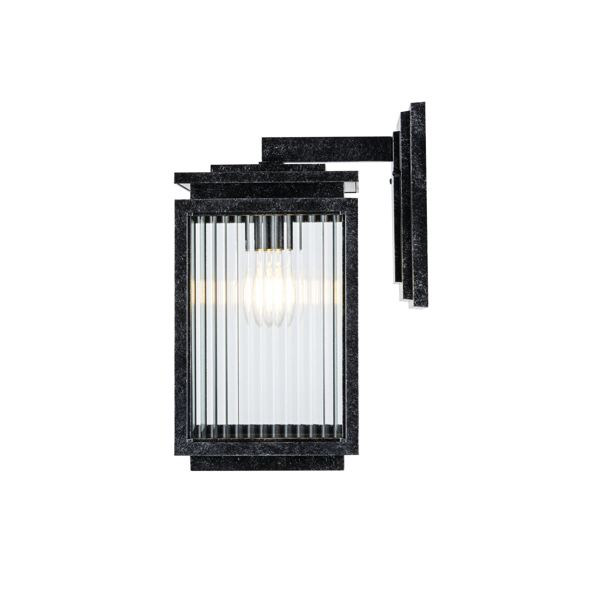 Boulevard Small Outdoor Wall Light, Antique Black