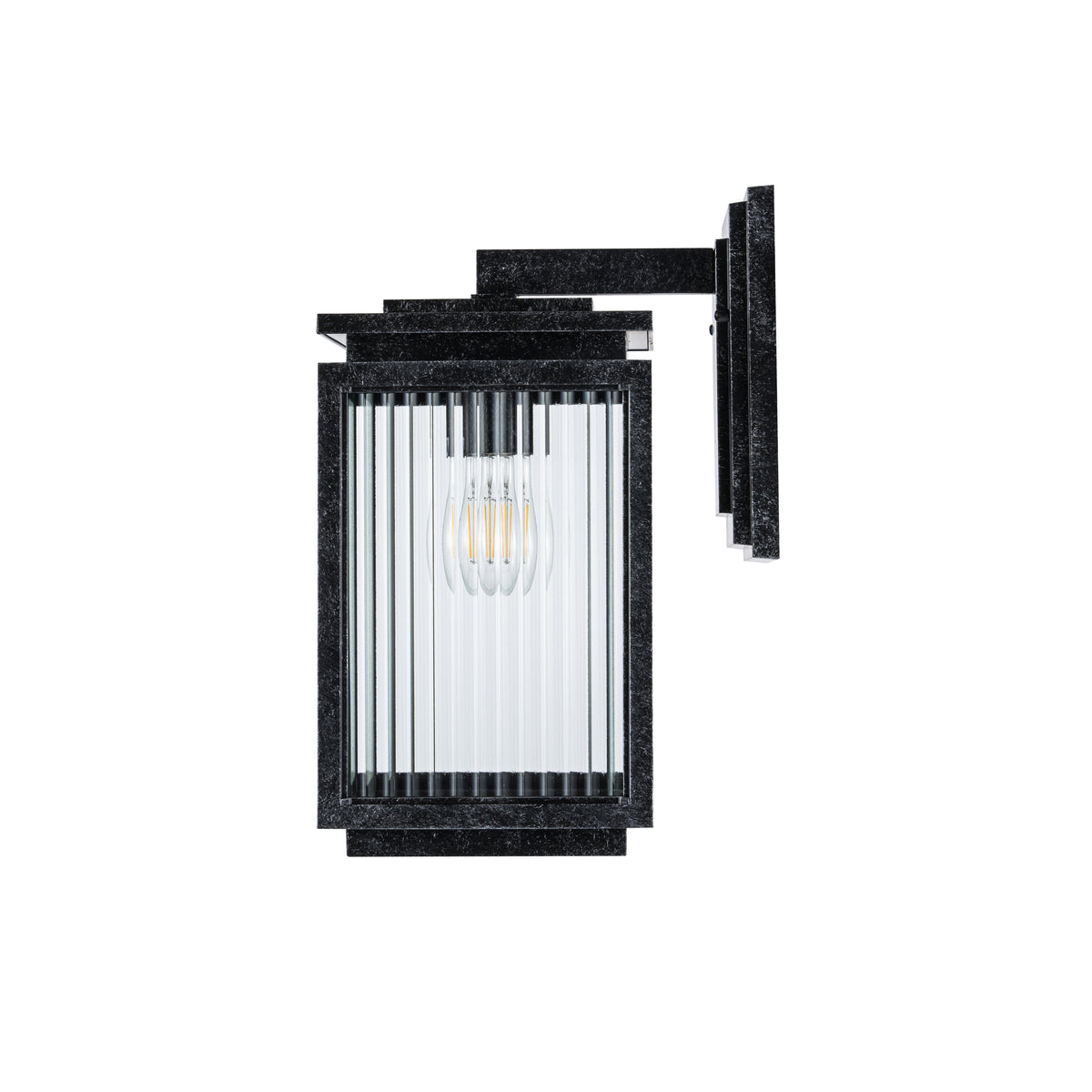 Boulevard Small Outdoor Wall Light, Antique Black