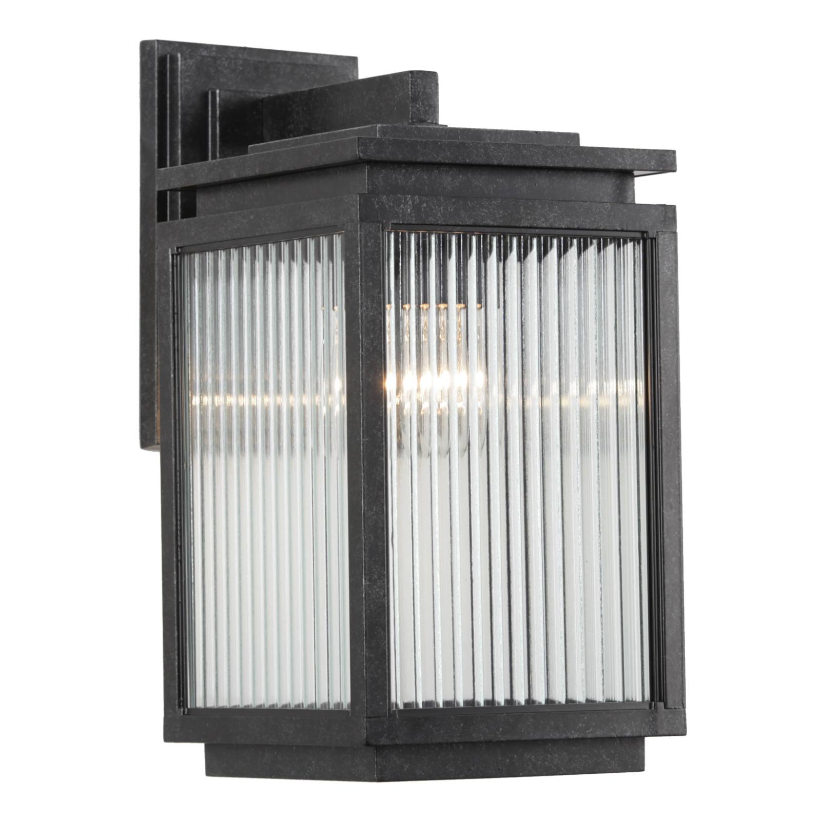 Boulevard Small Outdoor Wall Light, Antique Black