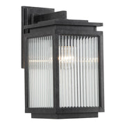 Boulevard Small Outdoor Wall Light, Antique Black