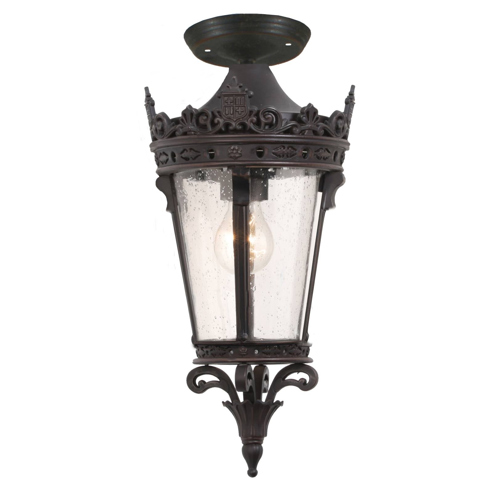 Crown Small Outdoor Under Eave, Antique Bronze