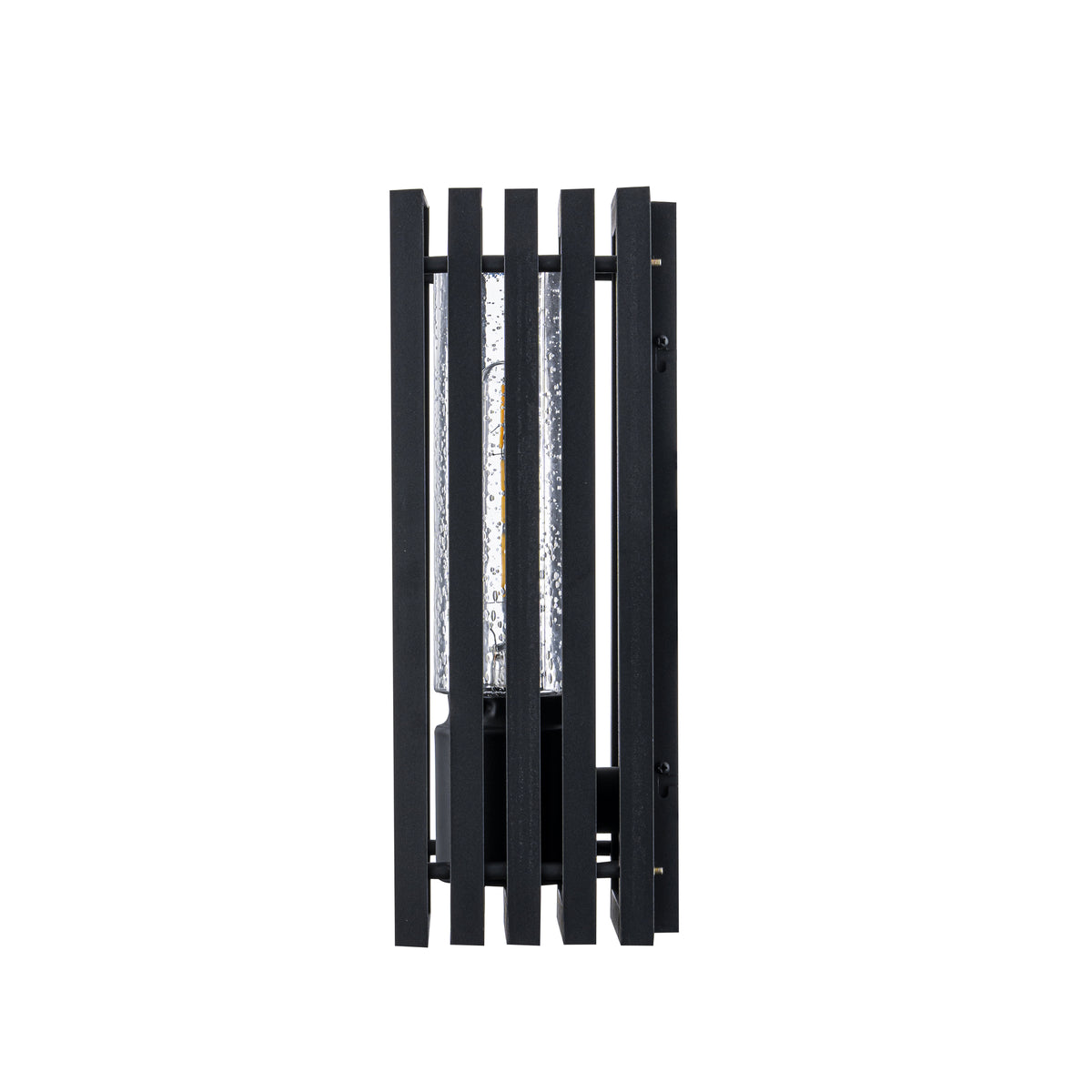 Portico Small Outdoor Wall Sconce, Matte Black