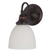 Benson 1 Light Wall Bracket, Bronze