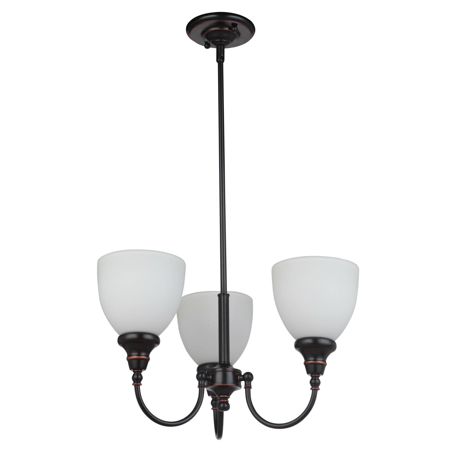 Benson Upwards 3 Light Pendant, Bronze