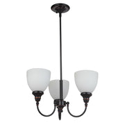 Benson Upwards 3 Light Pendant, Bronze