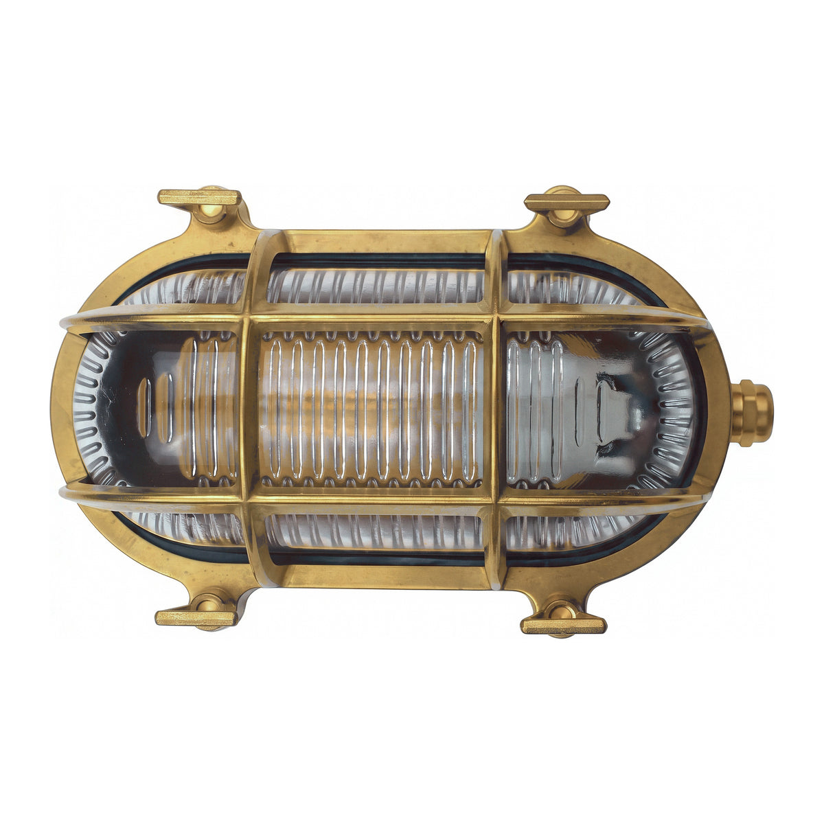 Admiral Outdoor Wall Bunker Light, Solid Brass