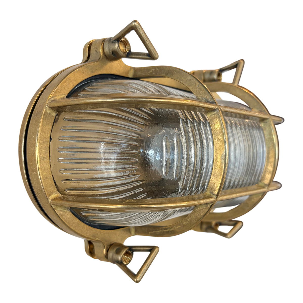 Admiral Outdoor Wall Bunker Light, Solid Brass