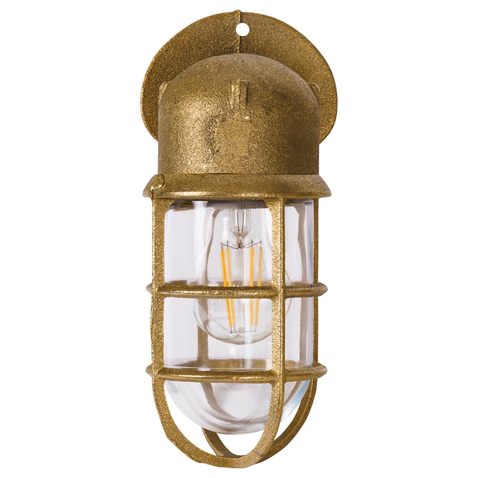 Harbour Outdoor Wall Bunker Light, Solid Brass
