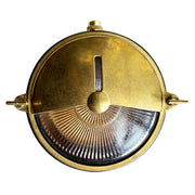 Marina Outdoor Wall Bunker Light, Solid Brass