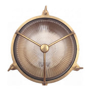 Maritime Outdoor Wall Bunker Light, Solid Brass
