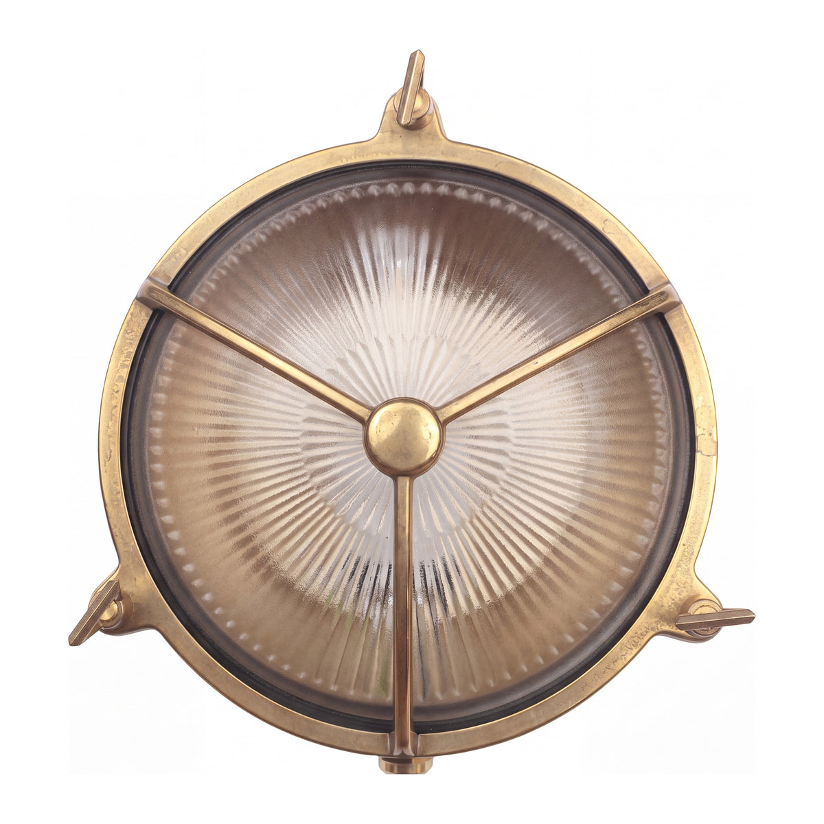 Maritime Outdoor Wall Bunker Light, Solid Brass