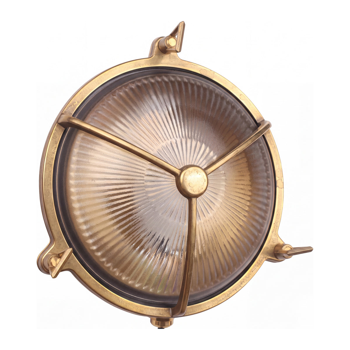Maritime Outdoor Wall Bunker Light, Solid Brass