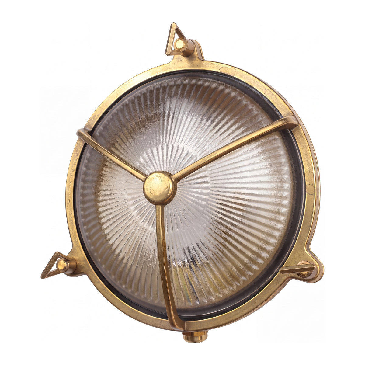 Maritime Outdoor Wall Bunker Light, Solid Brass