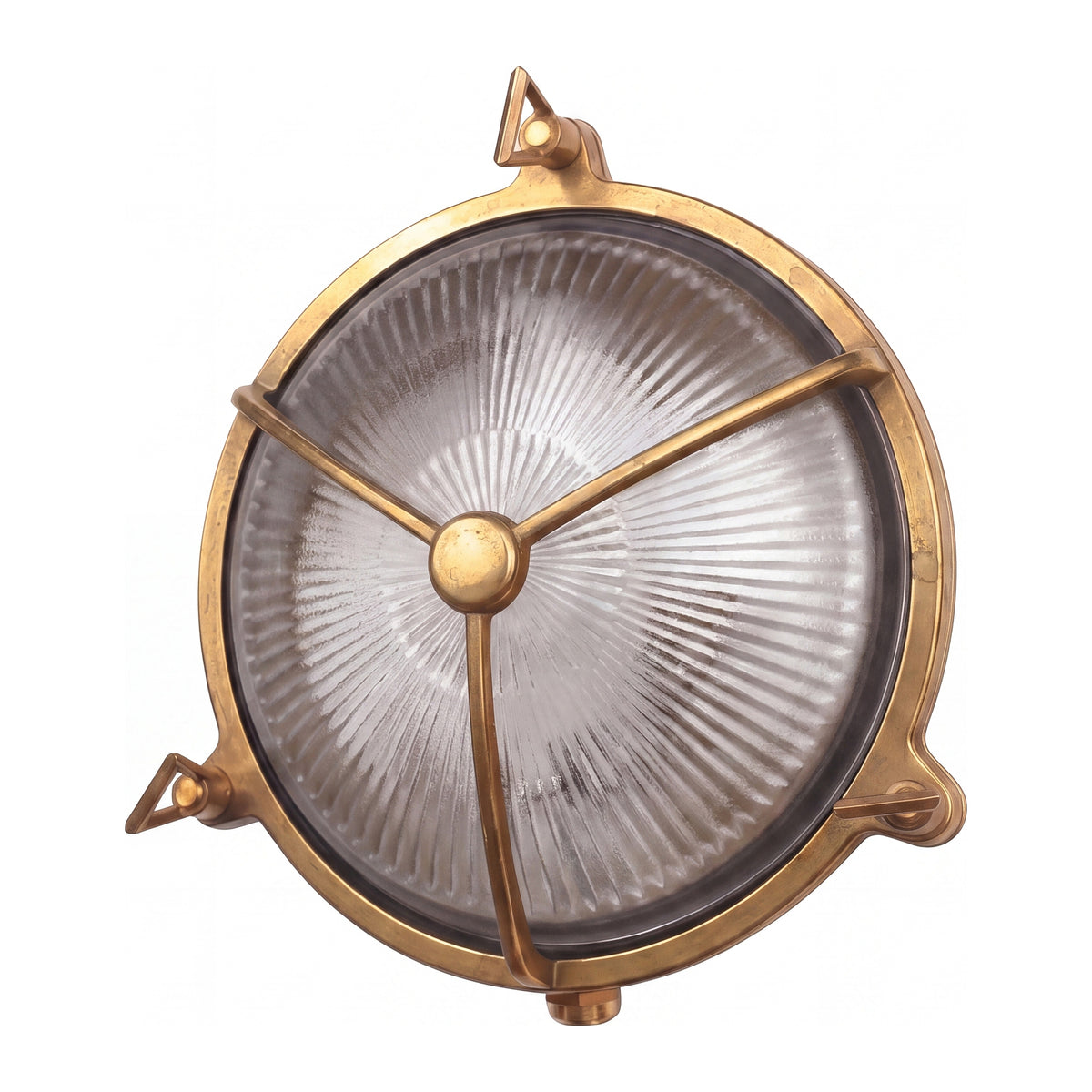 Maritime Outdoor Wall Bunker Light, Solid Brass