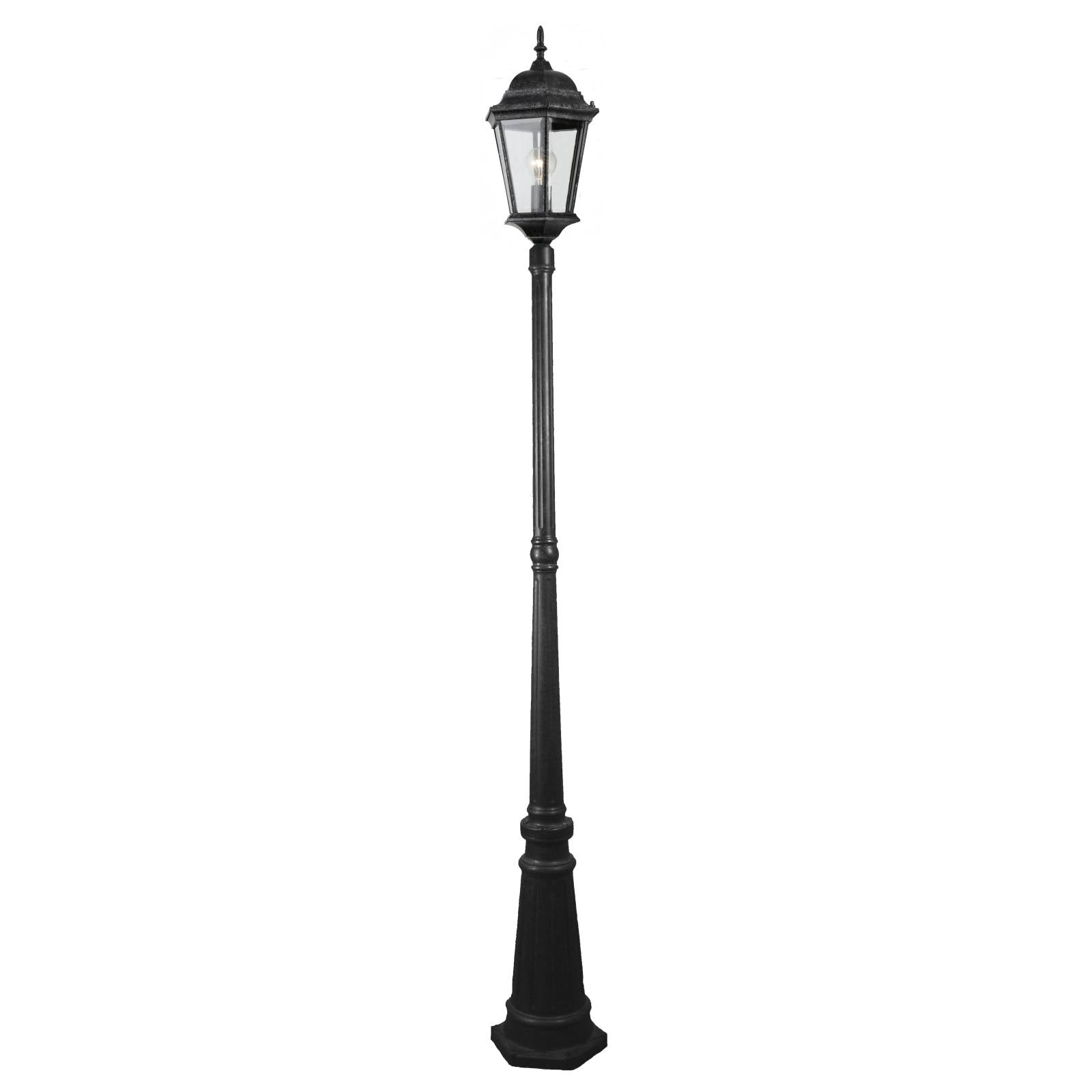Junction Medium Standard Outdoor Garden Post Light, Antique Black