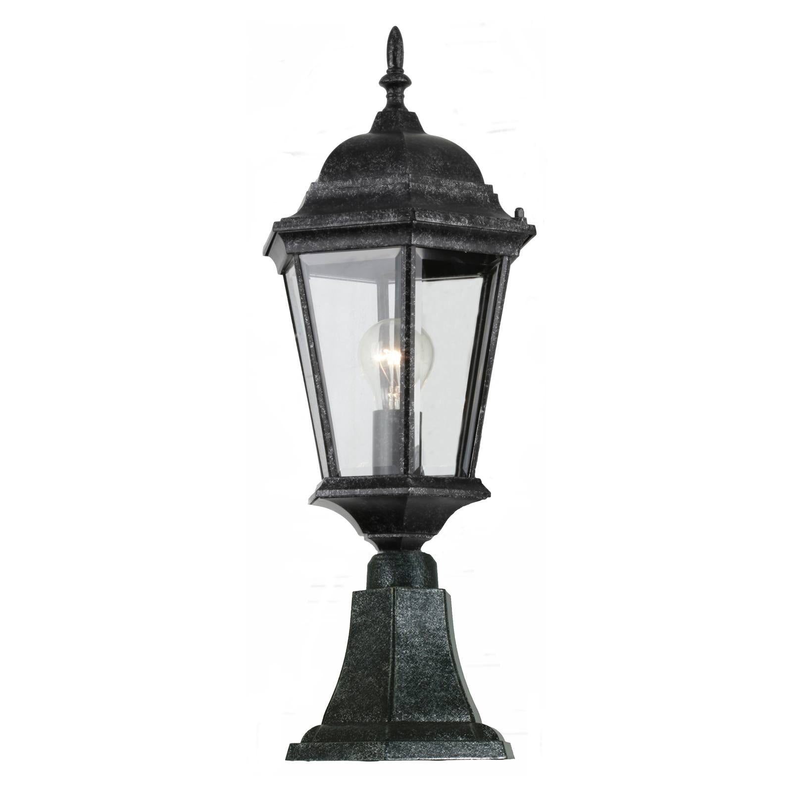 Junction Medium Outdoor Pillar Mount, Antique Black
