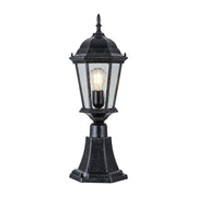 Junction Small Outdoor Pillar Mount, Antique Black
