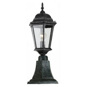 Junction Small Outdoor Pillar Mount, Antique Black