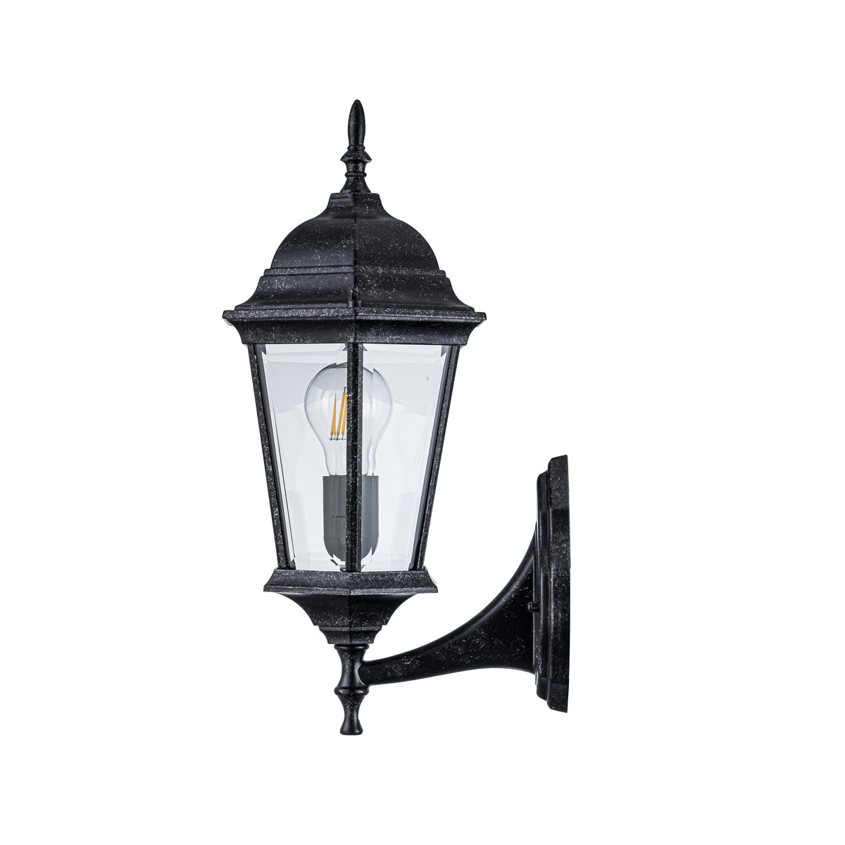 Junction Small Outdoor Wall Light, Antique Black