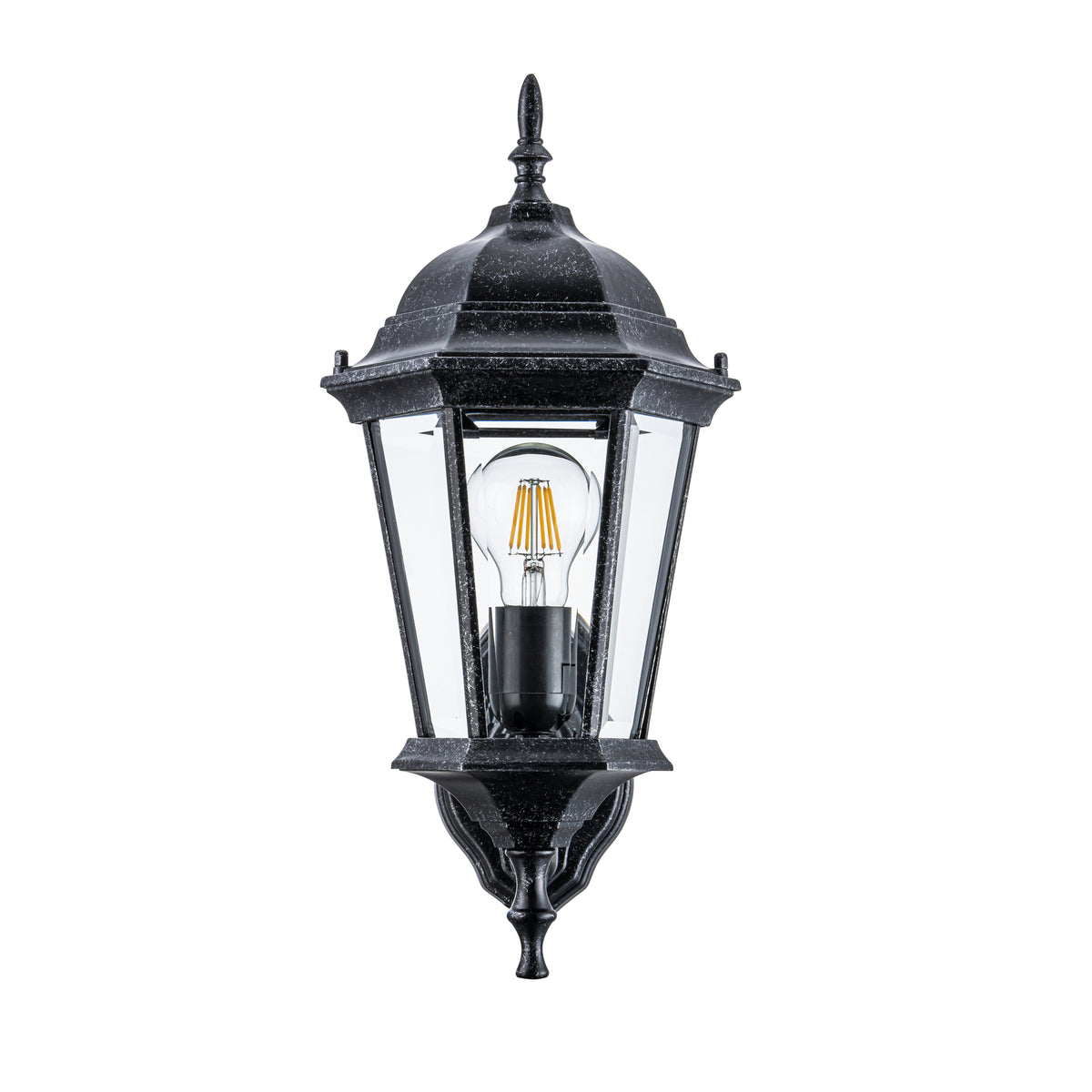 Junction Small Outdoor Wall Light, Antique Black