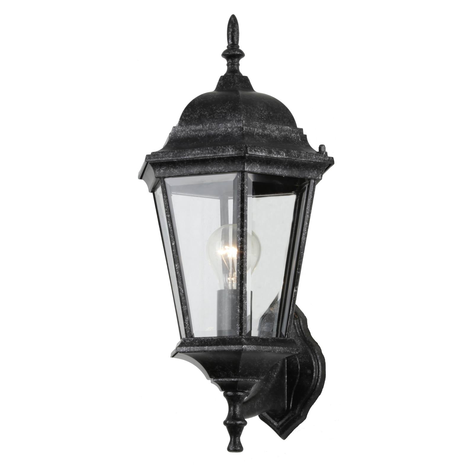 Junction Small Outdoor Wall Light, Antique Black
