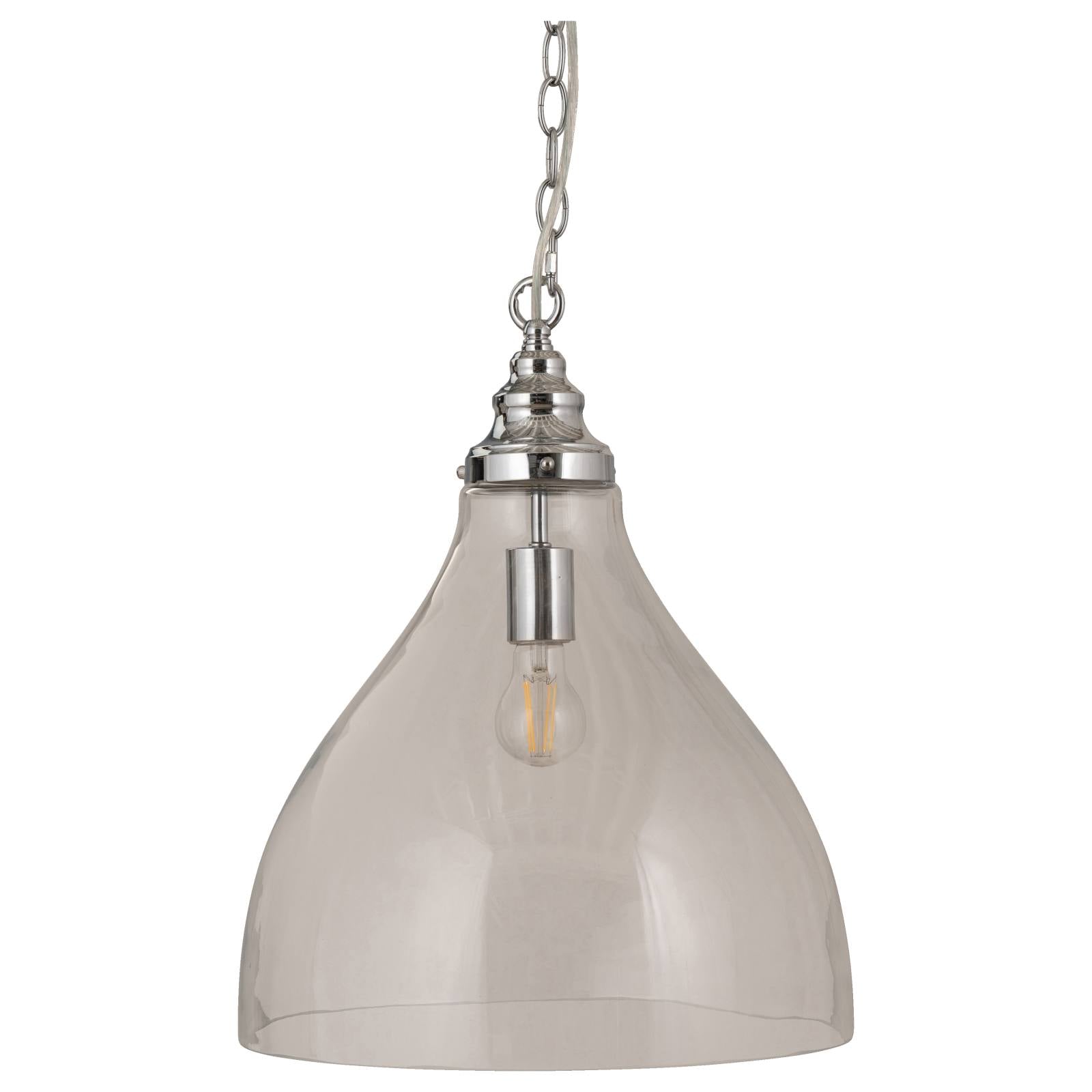 Keys Large Chain Pendant, Chrome